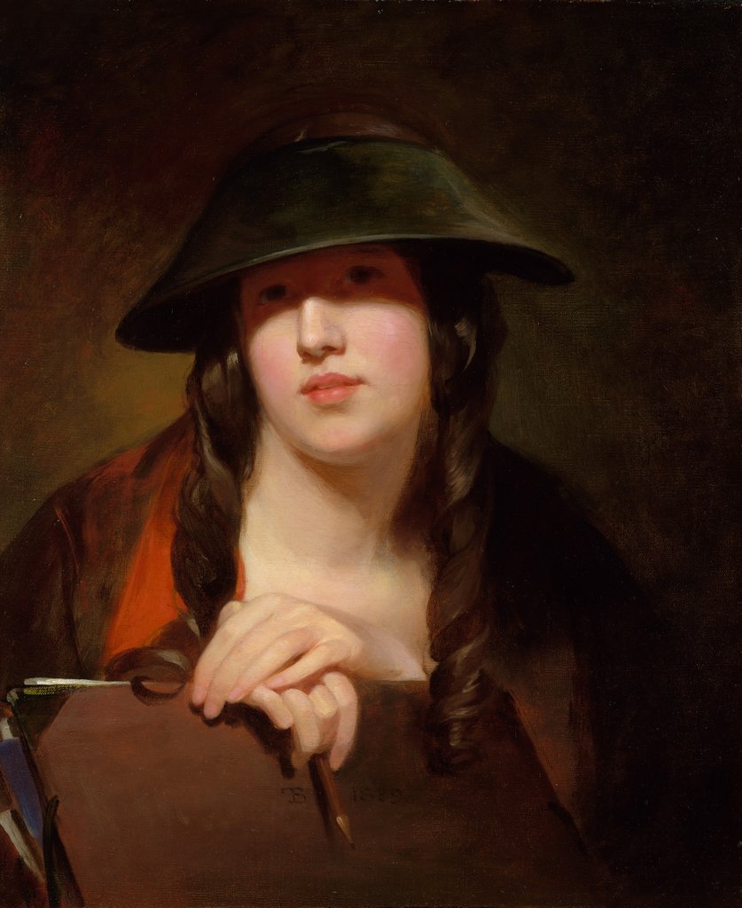 Detail of The Student, 1839 by Thomas Sully