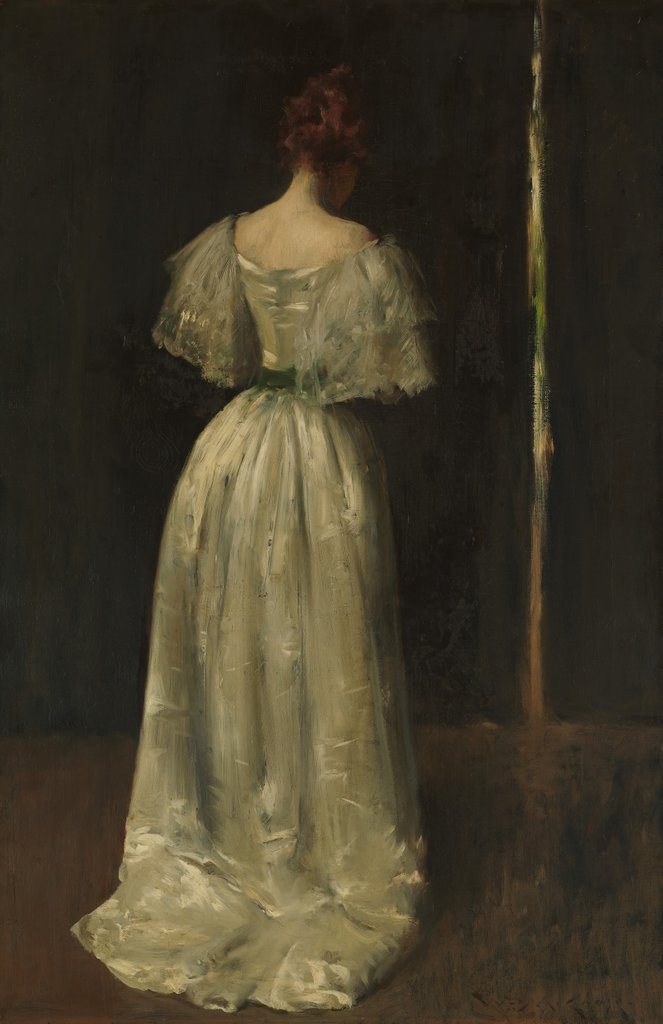 Detail of Seventeenth Century Lady, ca. 1895 by William Merritt Chase