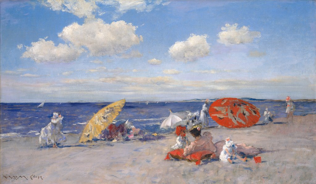 Detail of At the Seaside, ca. 1892 by William Merritt Chase