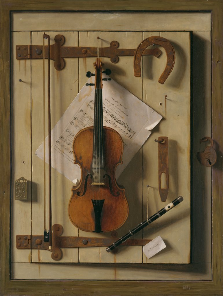 Detail of Still Life?Violin and Music, 1888 by William Michael Harnett