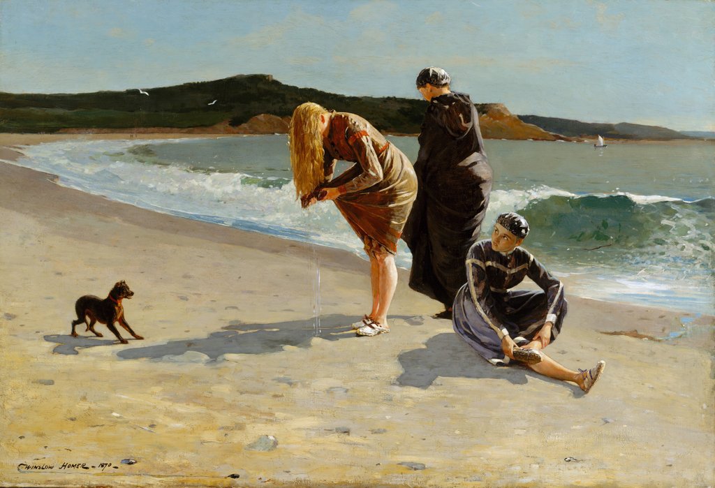 Detail of Eagle Head, Manchester, Massachusetts, 1870 by Winslow Homer