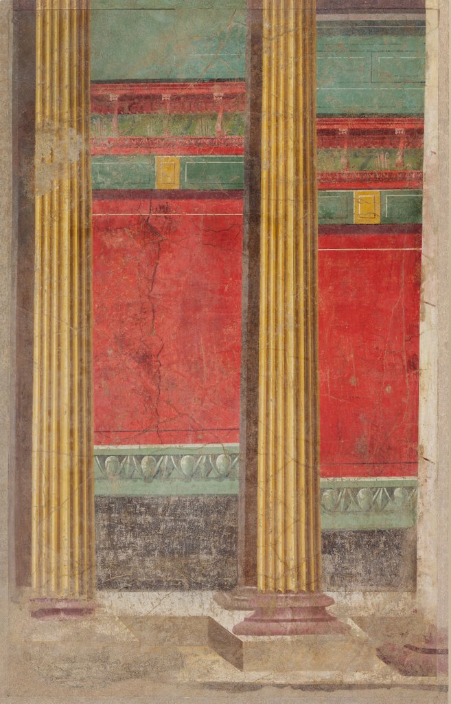 Detail of Wall painting from Room F of the Villa of P. Fannius Synistor at Boscoreale, ca. 50-40 B.C by Unknown