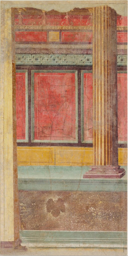 Detail of Wall painting from Room F of the Villa of P. Fannius Synistor at Boscoreale, ca. 50-40 B.C by Unknown