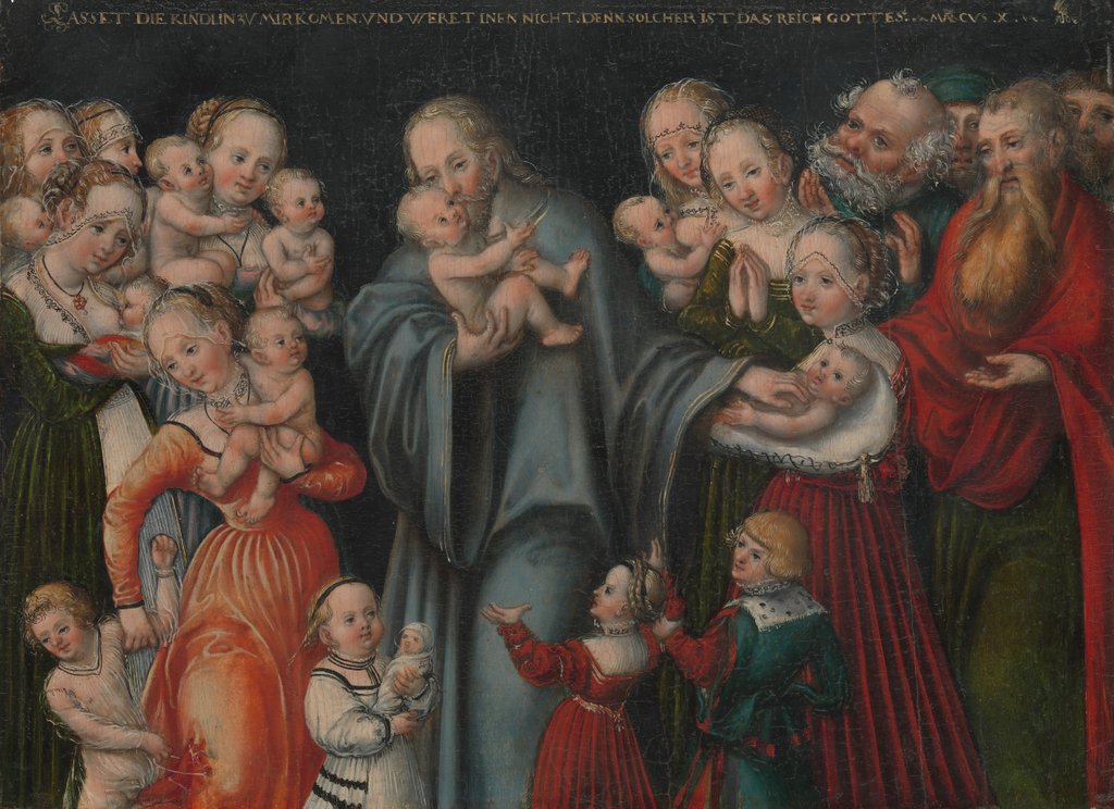 Detail of Christ Blessing the Children, ca. 1545-50 by Lucas Cranach the Younger