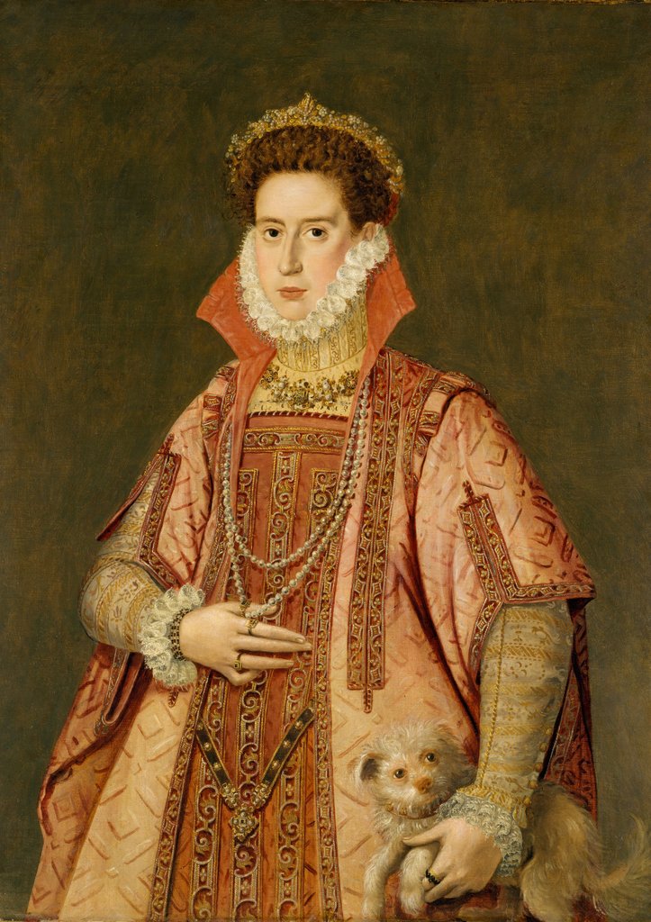 Detail of Portrait of a Woman by Alonso Sanchez Coello