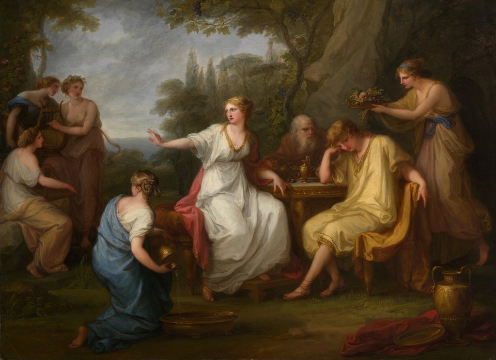 Detail of The Sorrow of Telemachus, 1783 by Angelica Kauffman