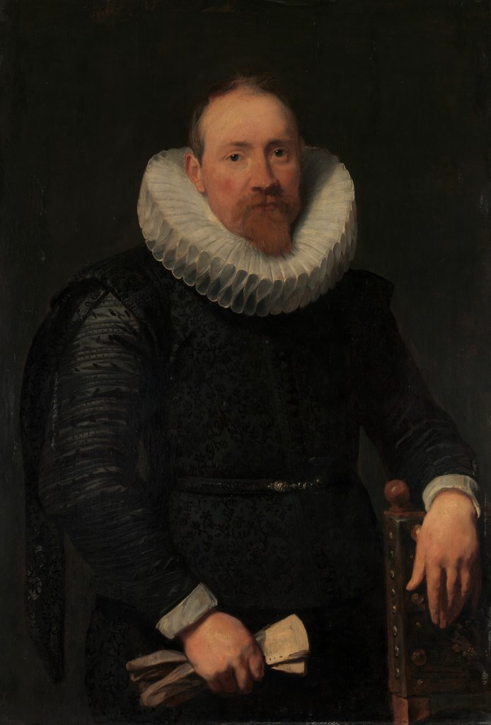 Detail of Portrait of a Man, ca. 1618 by Anthony van Dyck