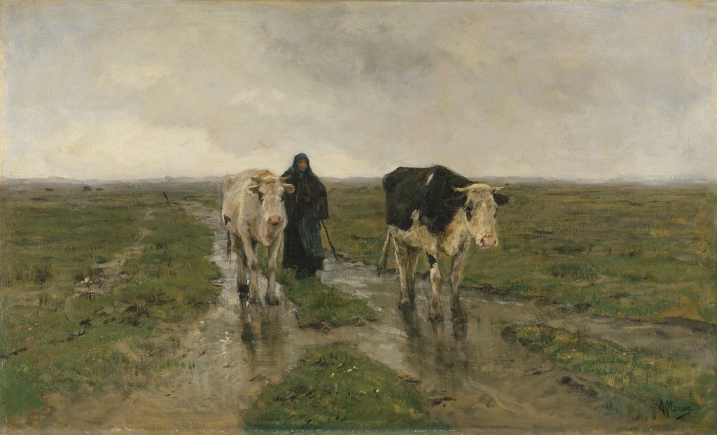 Detail of Changing Pasture, ca. 1880s by Anton Mauve