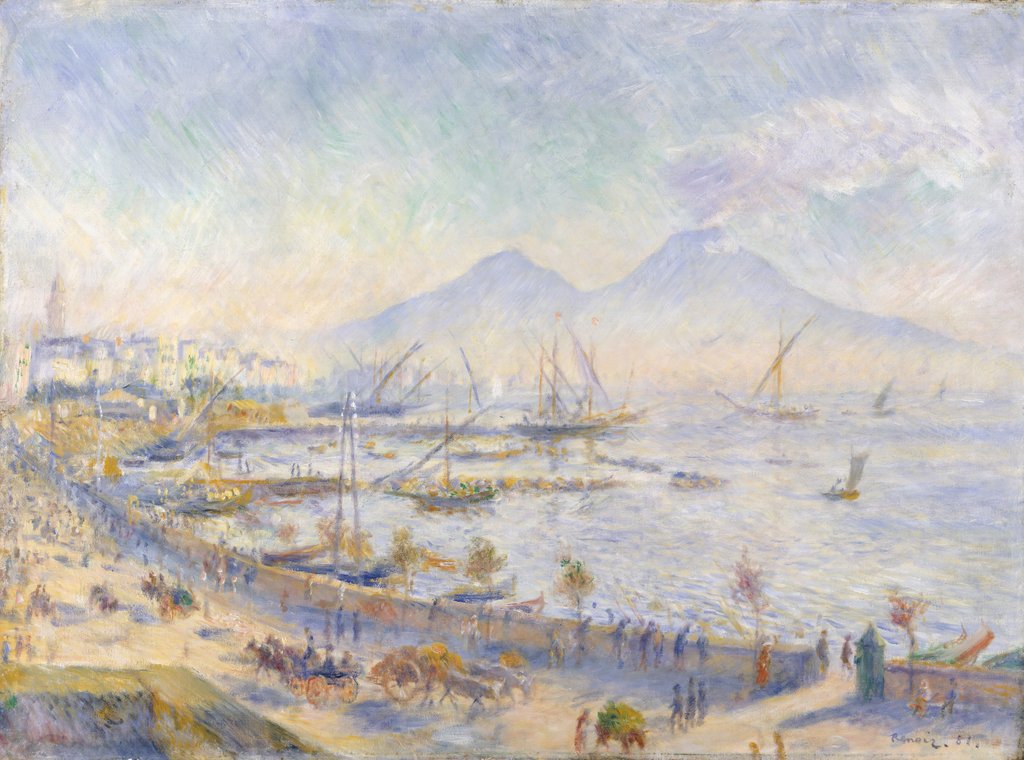 Detail of The Bay of Naples, 1881 by Pierre-Auguste Renoir