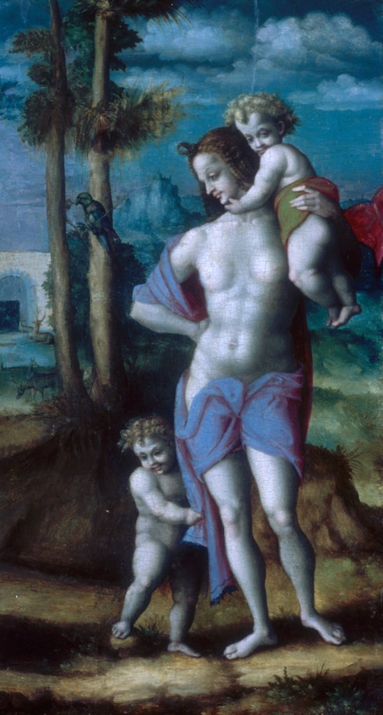 Detail of Eve with Cain and Abel, 1520s by Bacchiacca