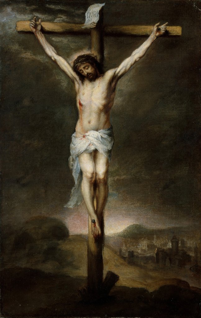 Detail of The Crucifixion, ca. 1675 by Bartolomé Esteban Murillo