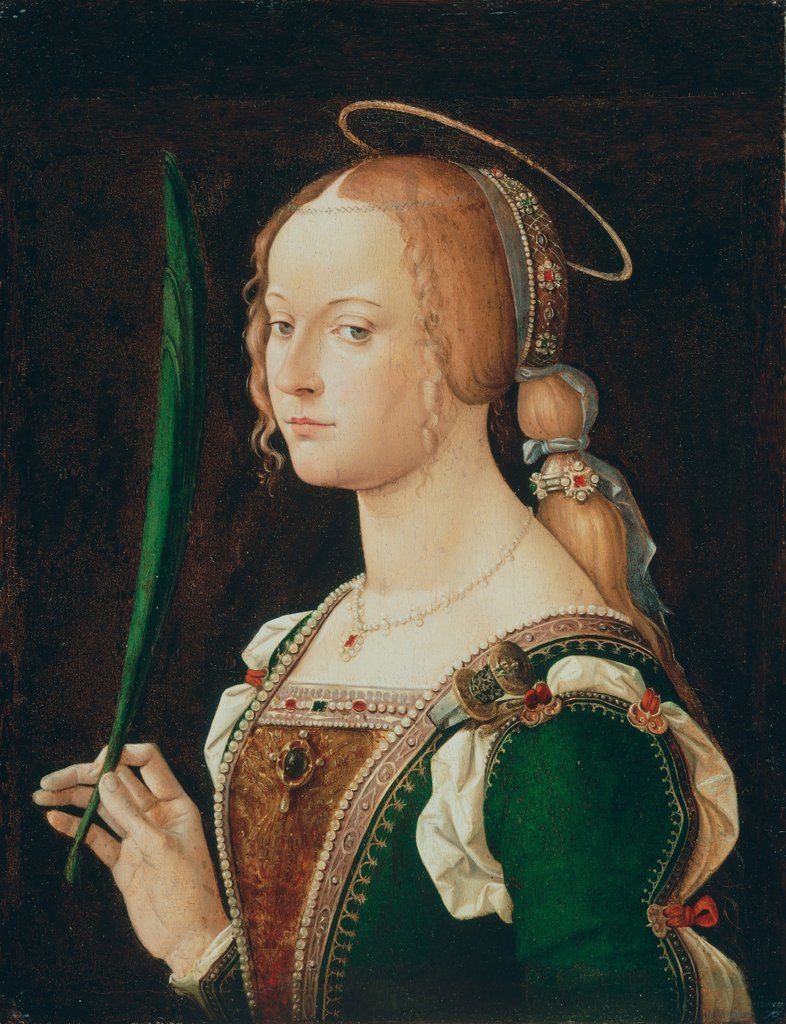 Detail of Saint Justina of Padua, 1490s by Bartolomeo Montagna