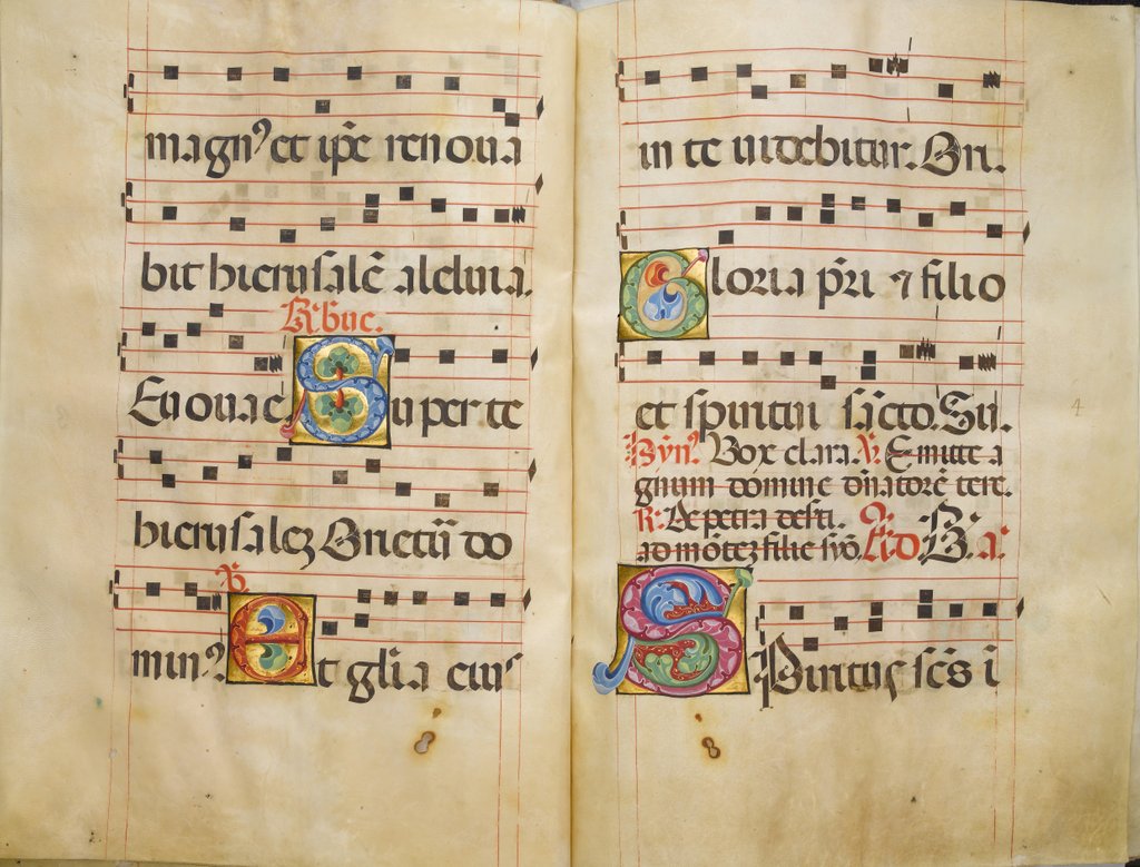 Detail of Benedictine Antiphonary, ca. 1467-70 by Belbello da Pavia