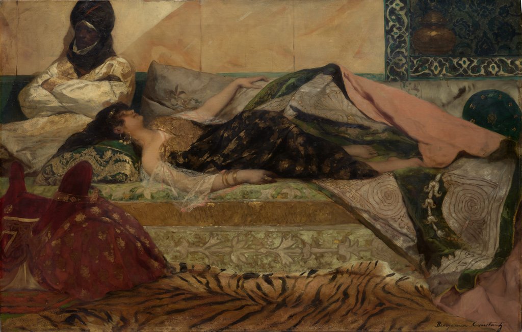 Detail of Odalisque by Jean Joseph Benjamin Constant