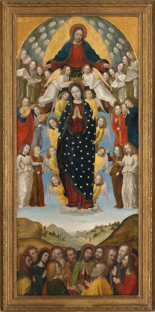Detail of The Assumption of the Virgin by Ambrogio Bergognone
