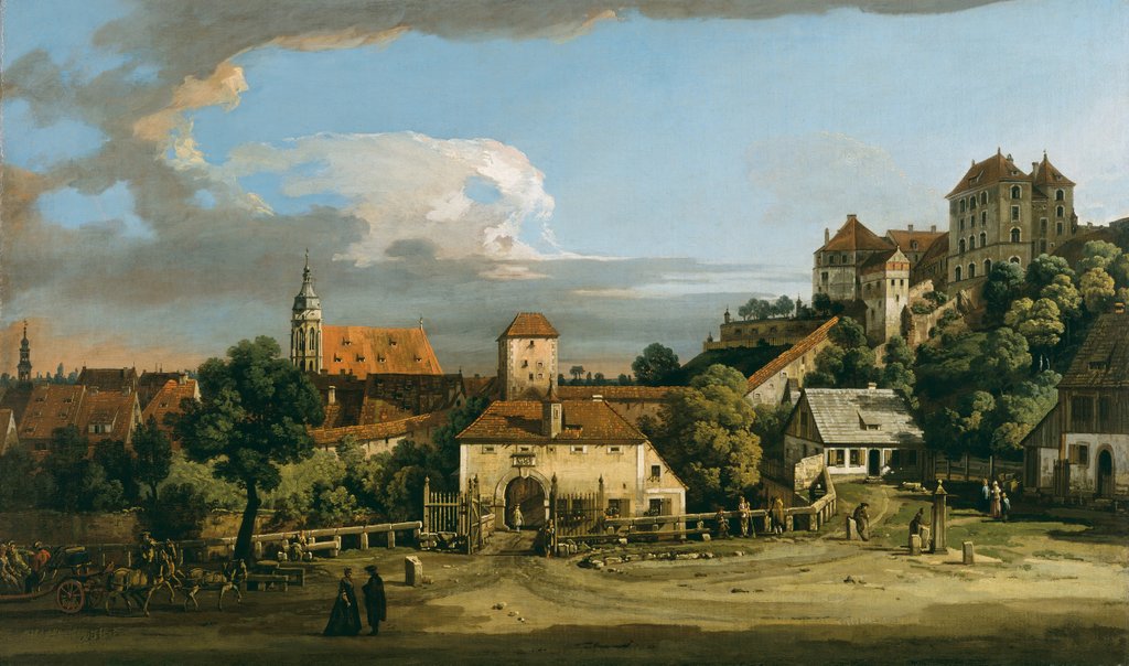 Detail of Pirna: The Obertor from the South, mid-1750s by Bernardo Bellotto