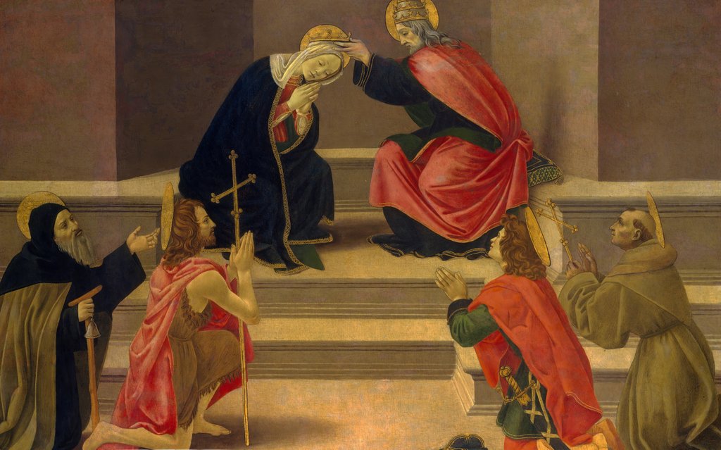Detail of The Coronation of the Virgin by Unknown