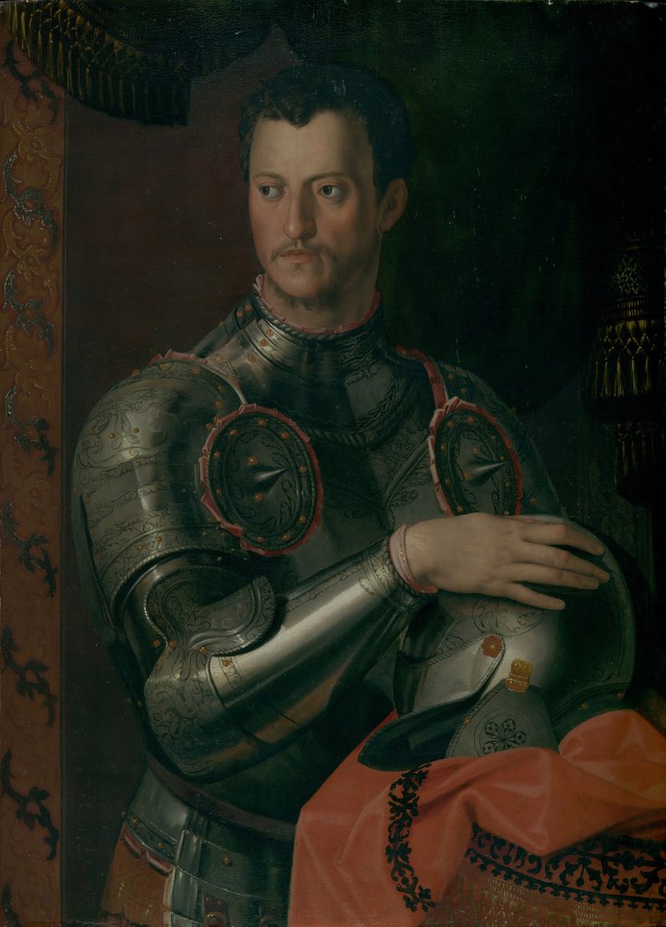 Detail of Cosimo I de' Medici by Workshop of Bronzino