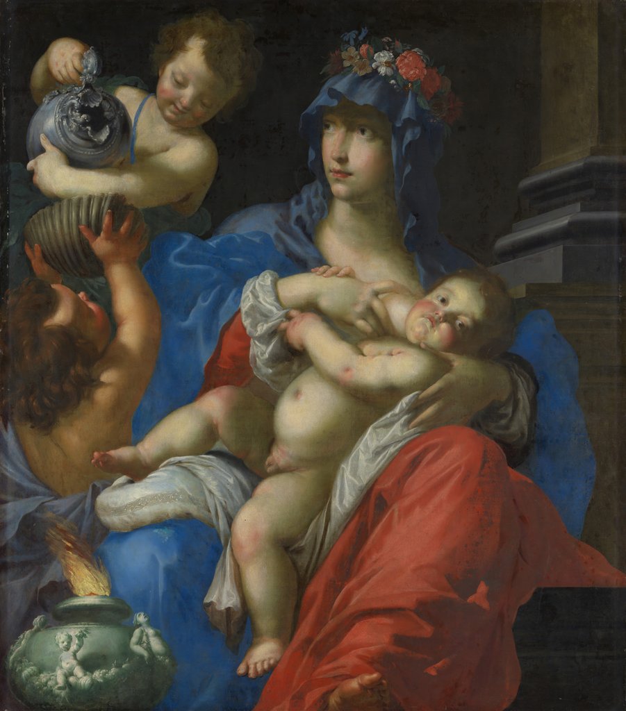 Detail of Charity by Cesare Dandini