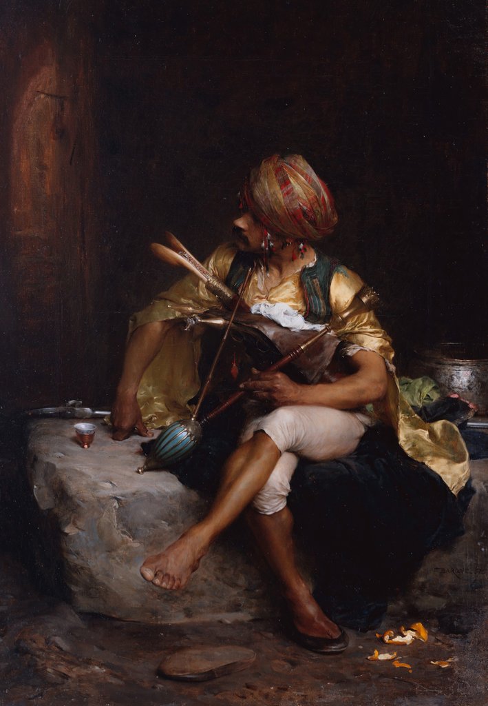 Detail of A Bashi-Bazouk, 1875 by Charles Bargue
