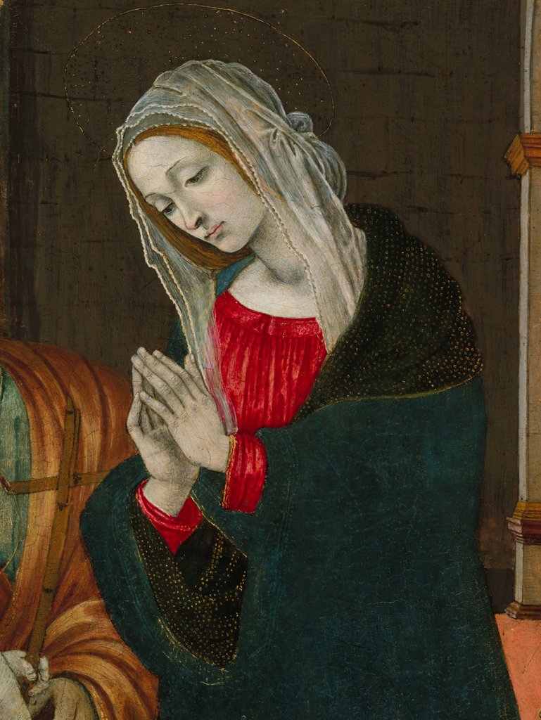 Detail of The Virgin of the Nativity, probably ca. 1500 by Workshop of Filippino Lippi