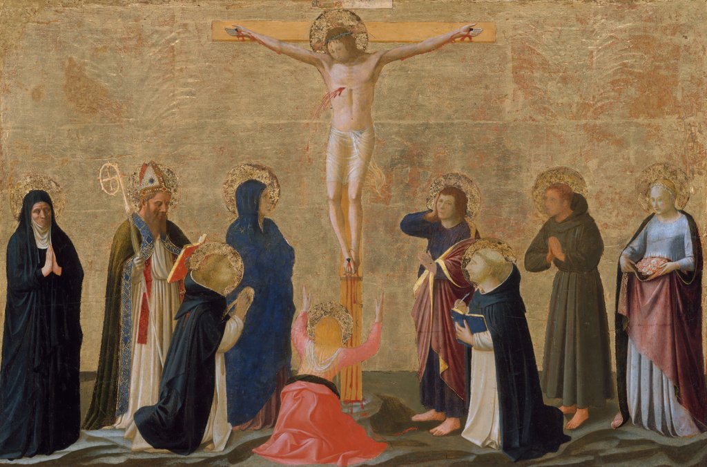 Detail of The Crucifixion, possibly ca. 1440 by Fra Angelico