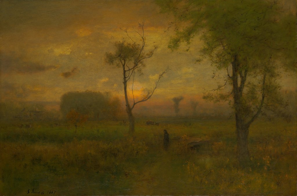 Detail of Sunrise, 1887 by George Inness