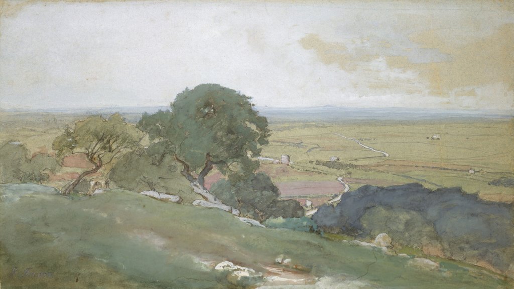 Detail of Olive Trees at Tivoli, 1873 by George Inness