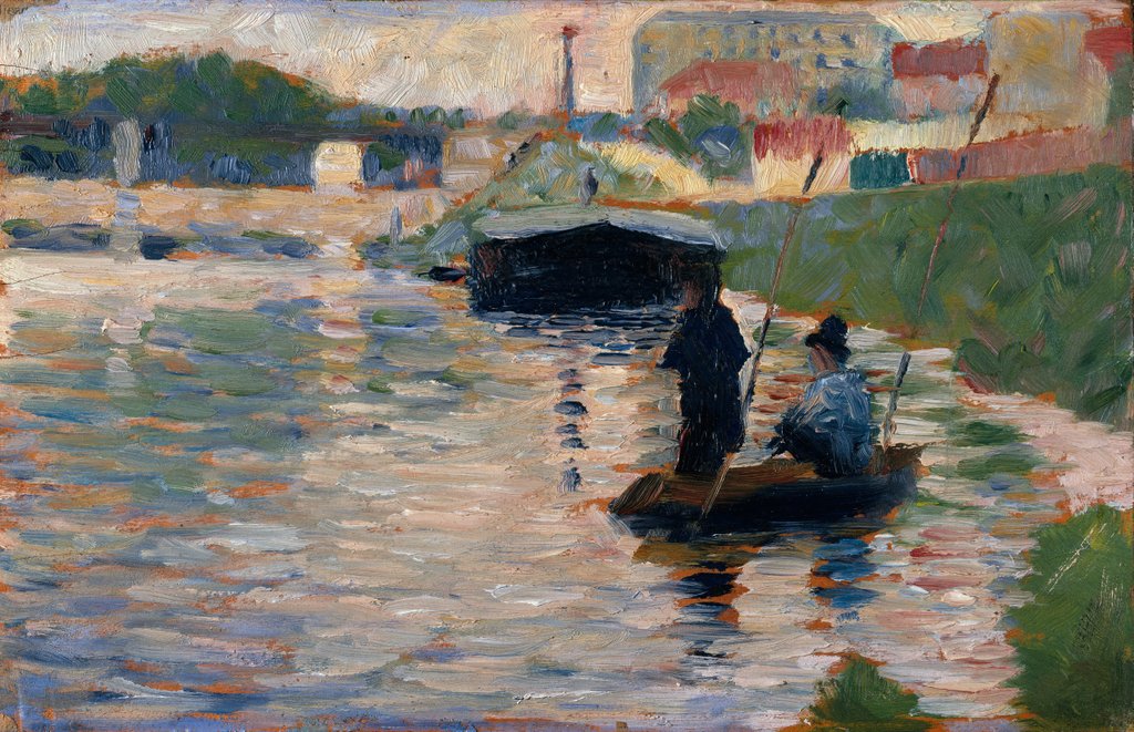 Detail of View of the Seine, 1882-83 by Georges-Pierre Seurat