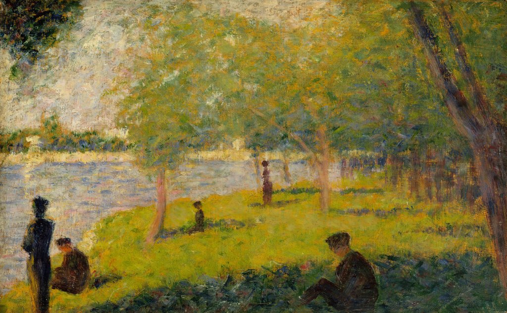 Detail of Study for 'A Sunday on La Grande Jatte', 1884 by Georges-Pierre Seurat