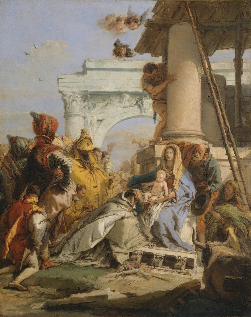 Detail of The Adoration of the Magi, late 1750s by Giovanni Battista Tiepolo