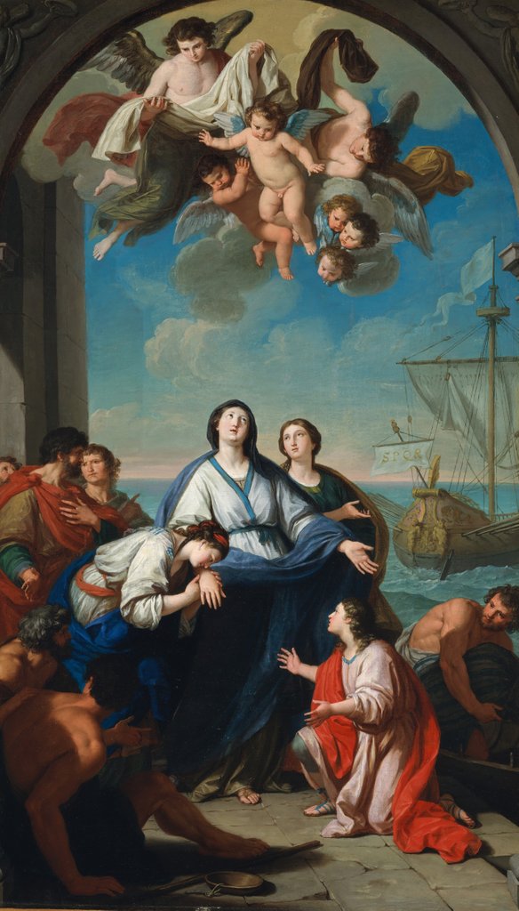 Detail of The Departure of Saints Paula and Eustochium for the Holy Land by Giuseppe Bottani