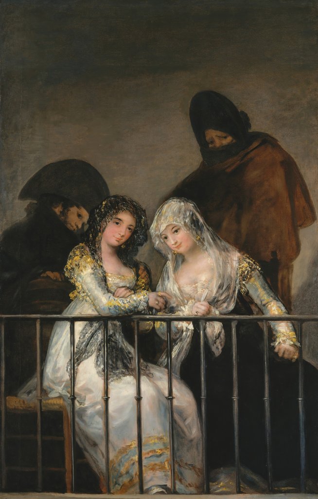 Detail of Majas on a Balcony, ca. 1800-1810 by Francisco Goya