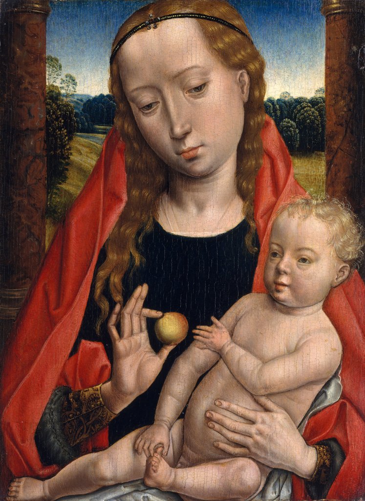Detail of Virgin and Child by Unknown