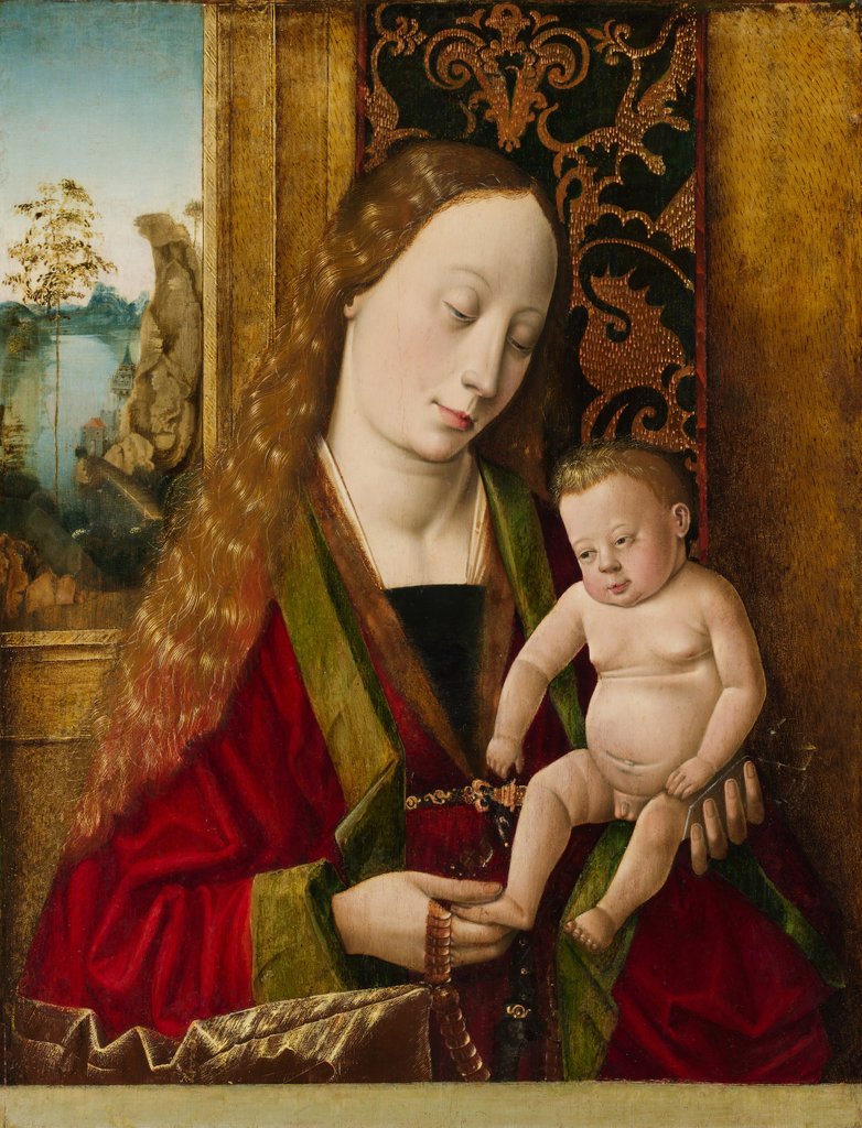 Detail of Virgin and Child by Workshop or Circle of Hans Traut