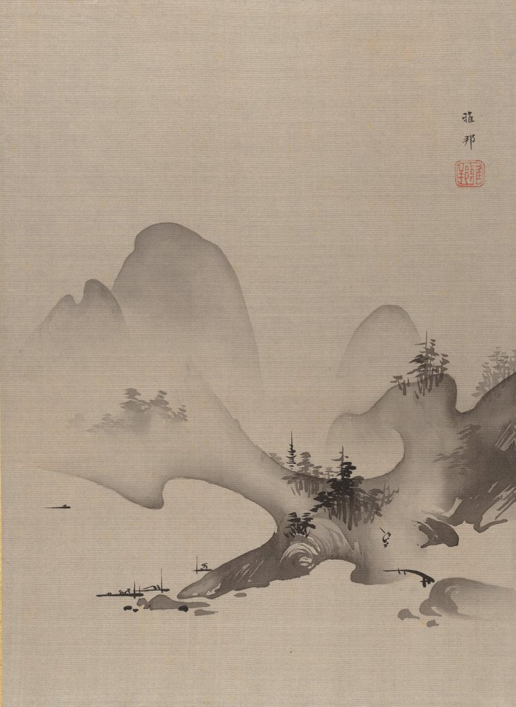 Detail of Lake and Mountains, ca. 1885-89 by Hashimoto Gaho