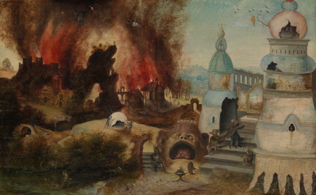 Detail of The Temptation of Saint Anthony, ca. 1550-60 by Workshop of Herri met de Bles