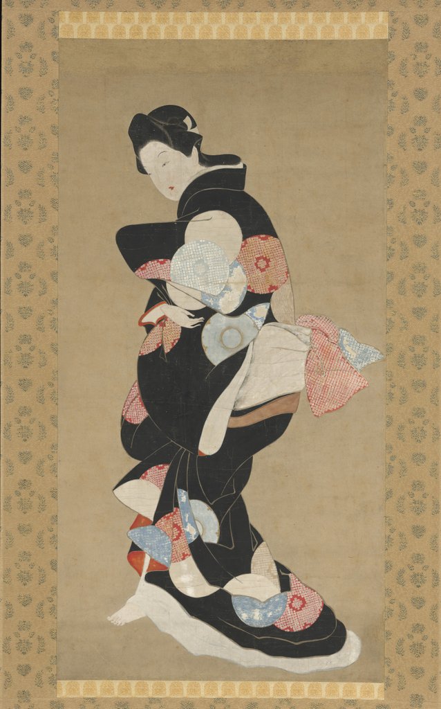 Detail of Dancer by School of Hishikawa Moronobu