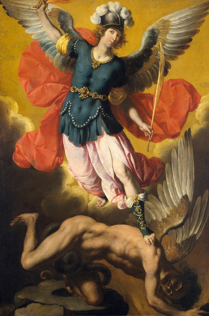 Detail of Saint Michael the Archangel, 1640s by Ignacio de Ries