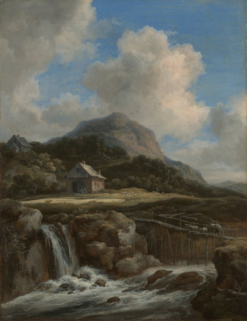 Detail of Mountain Torrent, 1670s by Jacob van Ruisdael