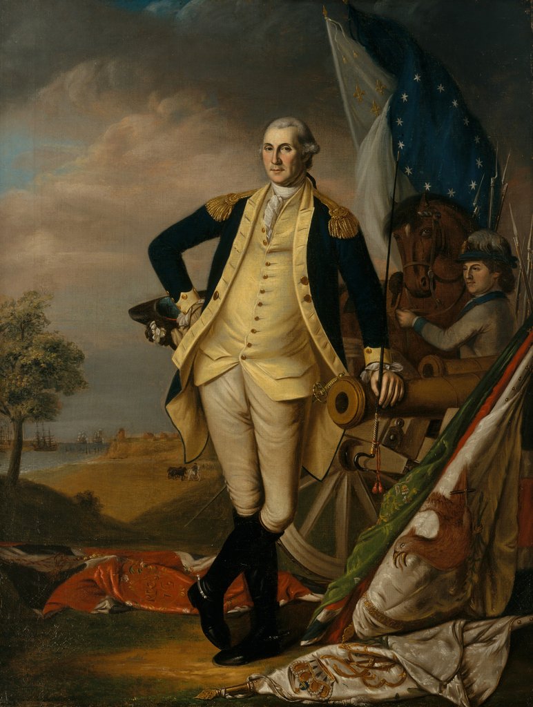 Detail of George Washington, ca. 1782 by James Peale