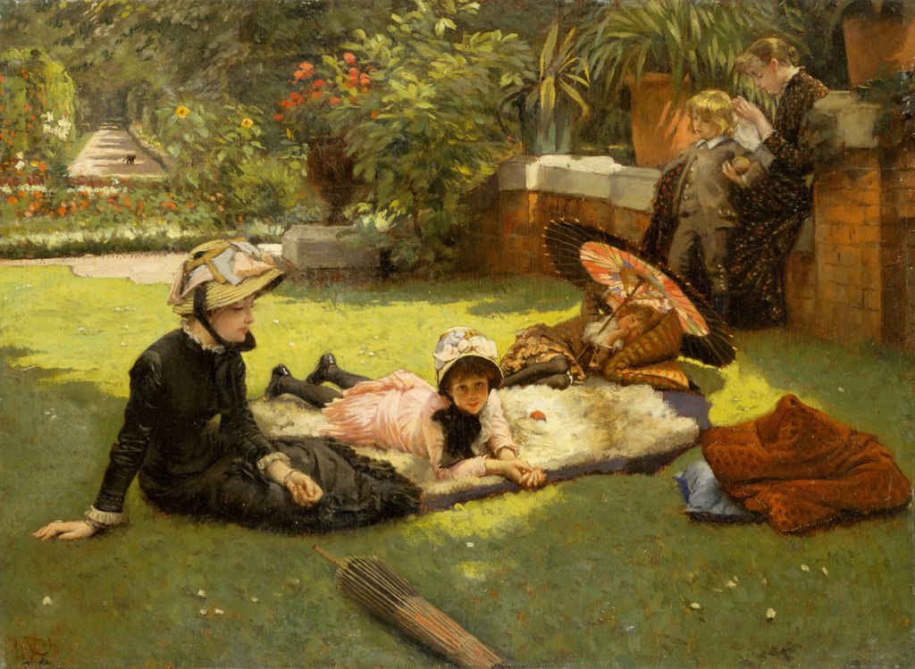 Detail of In Full Sunlight, ca. 1881 by James Tissot