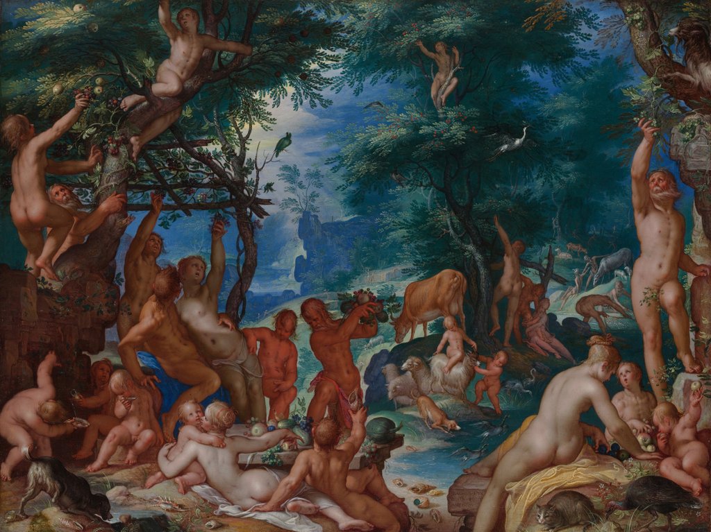 Detail of The Golden Age, 1605 by Joachim Anthonisz Wtewael
