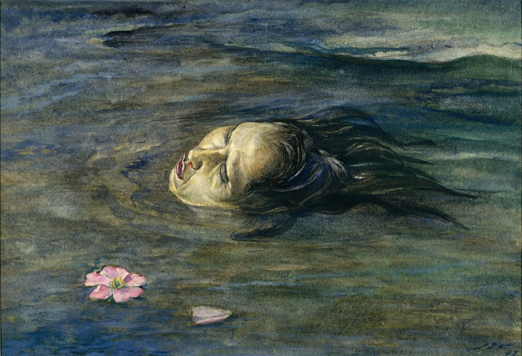 Detail of The Strange Thing Little Kiosai Saw in the River, 1897 by John La Farge