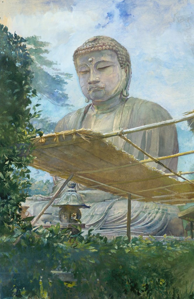 Detail of The Great Statue of Amida Buddha at Kamakura, Known as the Daibutsu…, 1887 by John La Farge