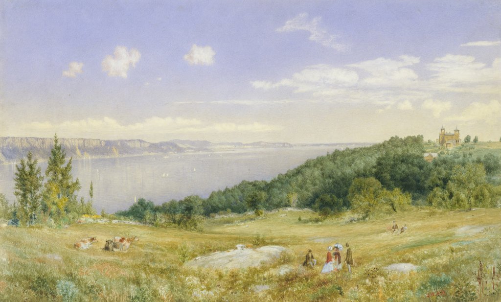 Detail of The Palisades, ca. 1870 by John William Hill