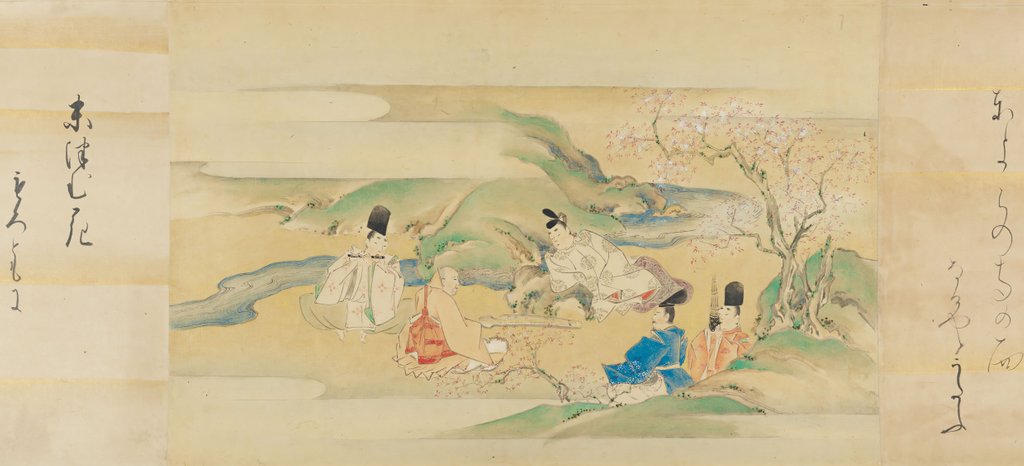 Detail of The Tale of Genji, 17th century by Kaiho Yusetsu