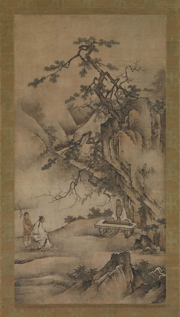 Detail of Bo Ya Plays the Qin as Zhong Ziqi Listens, 1530s by Unknown