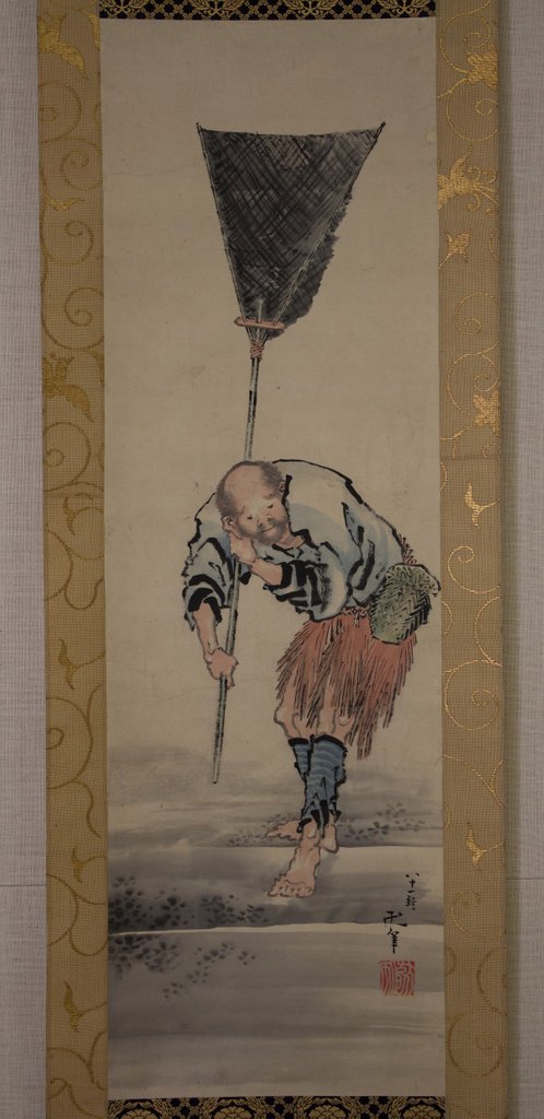 Detail of Fisherman, 19th century by Hokusai