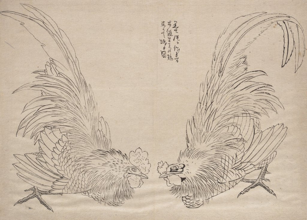 Detail of Album of Sketches by Katsushika Hokusai and His Disciples, 19th century by Hokusai